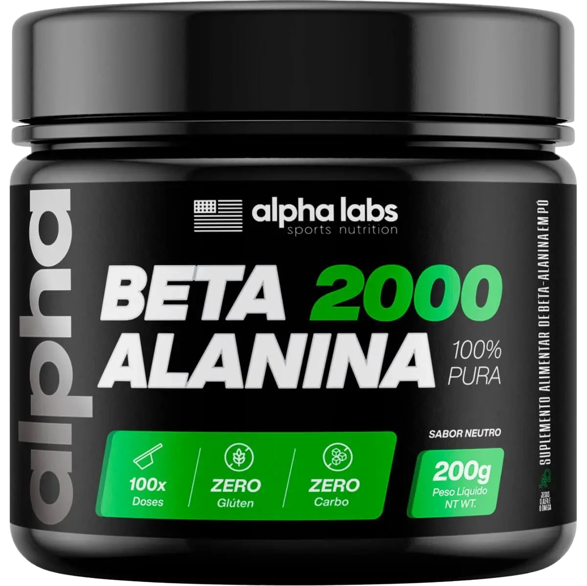 Beta Alanina 2000 Alpha Labs 200g