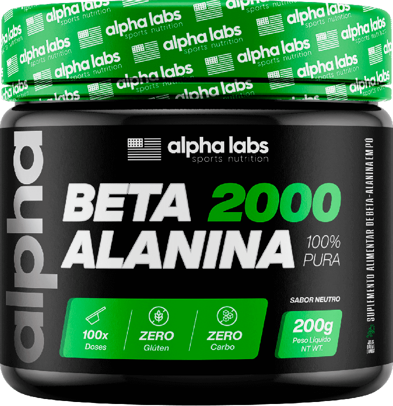 A melhor beta alanina 100% pura da Alpha Labs